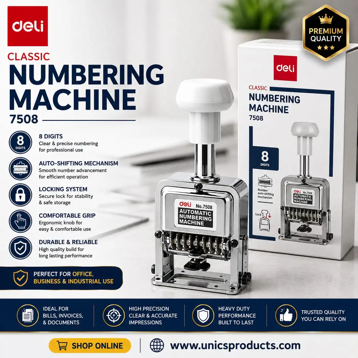 Deli Classic Numbering Machine – 7508