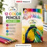 Dollar My Pencil 12 Color Pencils - Half Size