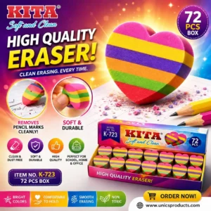 KITA Heart Shape Eraser - Pack of 72