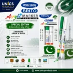 MERCURY BRITO Acrylic Marker Premium - Special Edition – Independence Day Pack