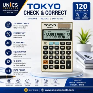 TOKYO TY-403 Check & Correct Calculator