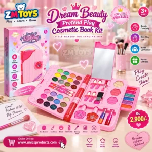 Dream Beauty Pretend Play Cosmetic Book Kit