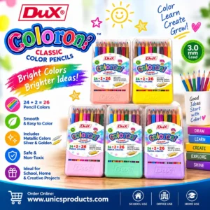 DuX Coloron Classic Color Pencils -  24 + 2 = 26 Pencil Colors