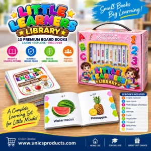 Little Learners Library – 10 Premium Board Books