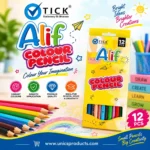 TICK Alif Color Pencils - Set of 12 Pencils