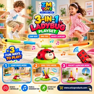 3-in-1 Ladybug Exercise Playset