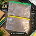 A5 Transparent Zip Lock Pouch