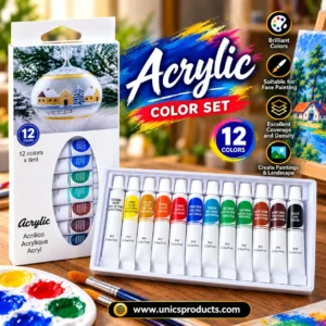 Acrylic Color Set – 12 Colors (6ml Each)