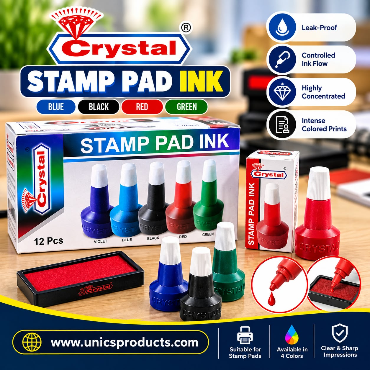 CRYSTAL Stamp Pad Ink
