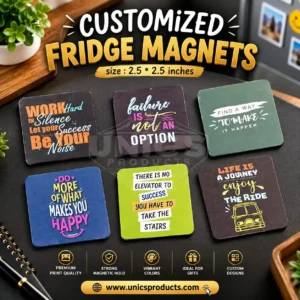 Customized Fridge Magnets - Size: 2.5 × 2.5 Inches - Pack of 12