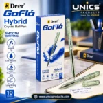 DEER Goflo Hybrid Crystal Ball Pen - Pack of 10