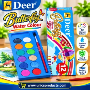 Deer Butterfly Water Colour – 12 Colours