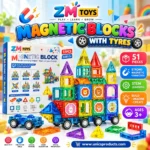Magnetic Blocks With Tyres (6610A)