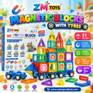 Magnetic Blocks With Tyres (6610A)
