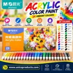 M&G Acrylic Color Paint – 24 Colors × 12ml Each