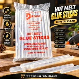 POPA Crystal Clear Hot Melt Glue Sticks