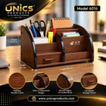 Premium Wooden Desk Organizer with Drawer – Model 6016