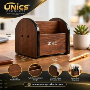 Premium Wooden Desk Organizer – Model 6003