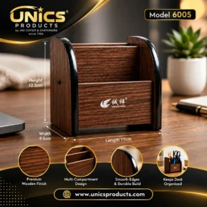 Premium Wooden Desk Organizer – Model 6005